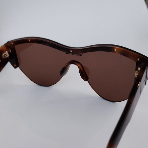 NWOT BALENCIAGA BB0004S 007 HAVANA BROWN UNISEX SUNGLASSES - Picture 12 of 16